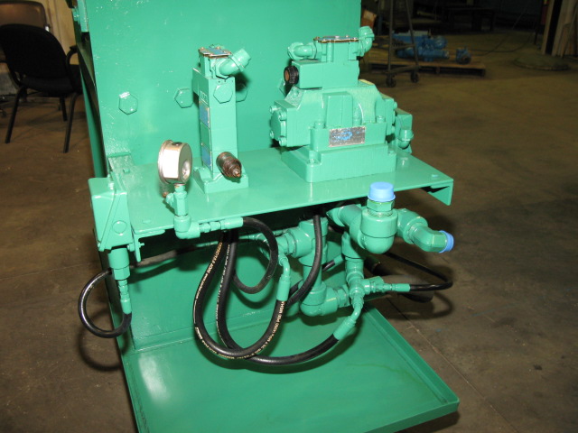 300 Ton, 24" x 24", up-acting, slab-side, 33" daylight, 20" stroke, some valves, 87" tall, #1998 - Image 2