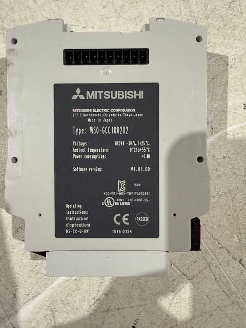 Mitsubishi #WSO-GCC100202, CPU/Control Board Automation, 1.4 Watts, 24 VDC - Image 1