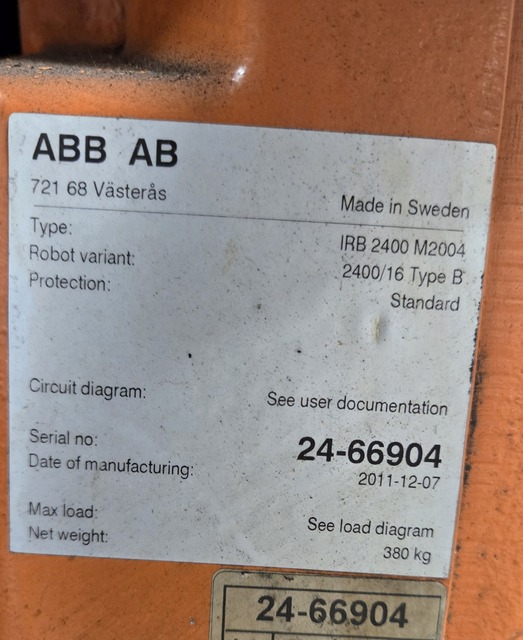 ABB, IRB 2400-M2004, Robot, 50-60 Hz, 5 Amps, 600 V, 2011 - Image 4