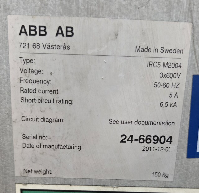 ABB, IRB 2400-M2004, Robot, 50-60 Hz, 5 Amps, 600 V, 2011 - Image 6