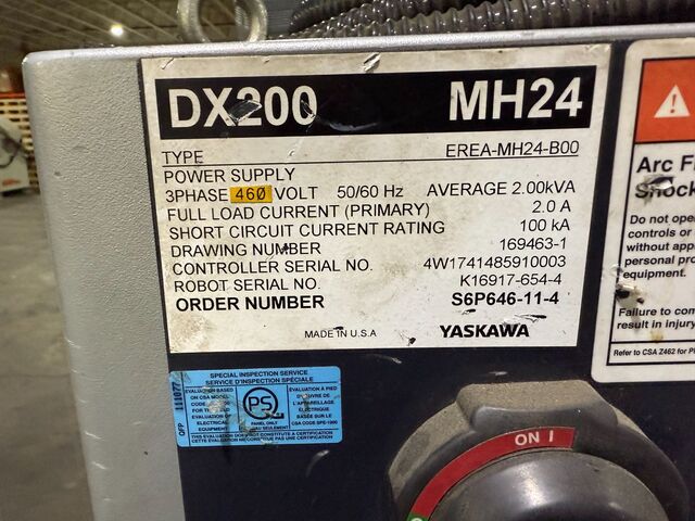 Yaskawa Motoman, mh-24, Robot, DX200 Controller, 6-Axis, 24 kg Payload, Missing Teach Pendant, 2018 - Image 5