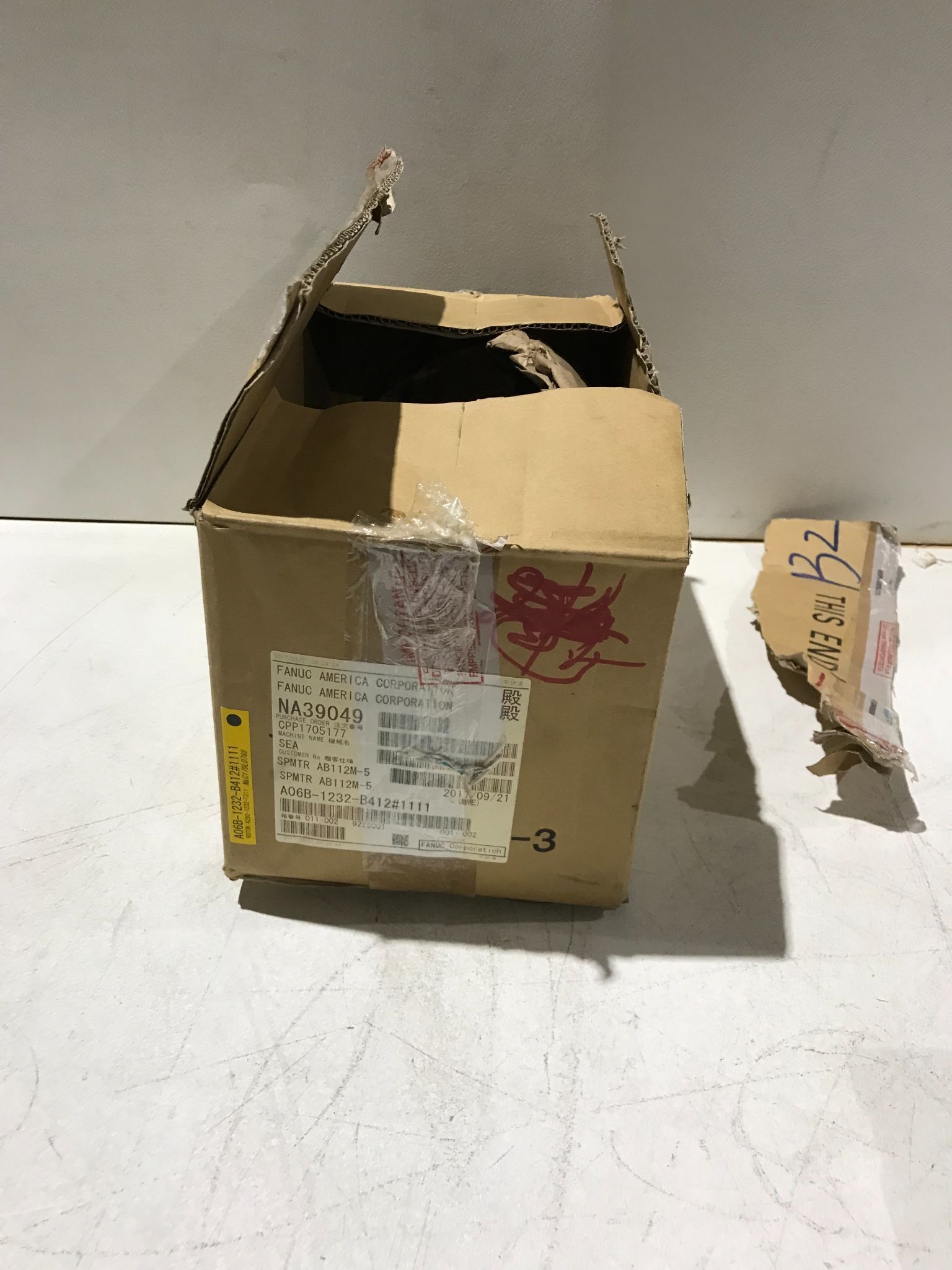 5.5 KW Fanuc #A06B-1232-B412#111, CNC Spindle Motor, fan-cooled, 10000 RPM, 200 V, New - Image 2