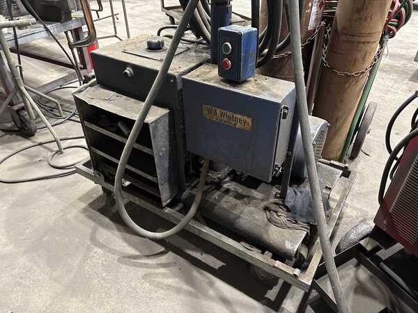 50 Ton, Rockford #751-007, hydraulic C-frame flange punch & pump, 1-3/8" stroke, 6-1/4" throat, 10 HP - Image 4