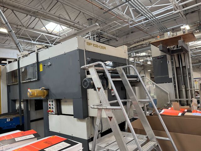250 Ton, Bobst #SP-102-CER, Automatic Die-Cutting Machine, .004-.160" thick, 40-1/8" x 28-3/8" max sheet - Image 10