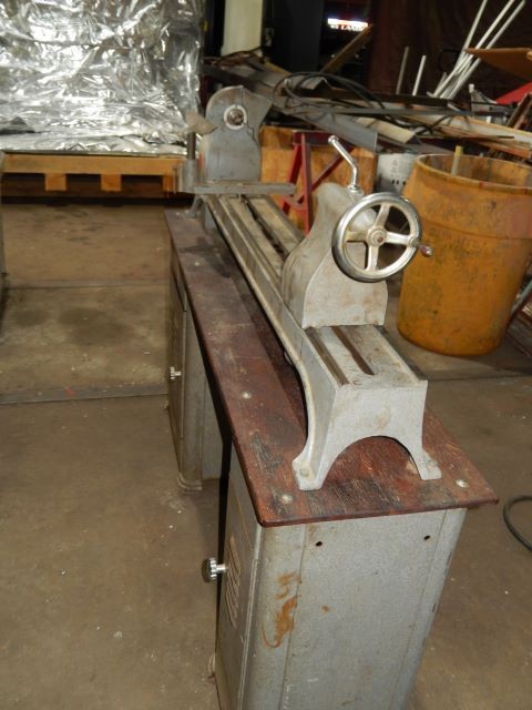 17" x 42" YATES-AMERICAN, on a 6x2x3' bench. Engineers hobby machine.3/4hp. Wired 110. 12" adjustable tool - Image 3