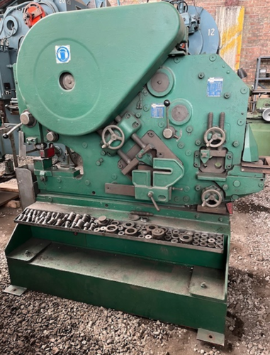Mubea #KBL-13, 50 ton, 42mm round bars capacity, 38mm square, 75x10mm angles, coper/notcher, electric foot - Image 1