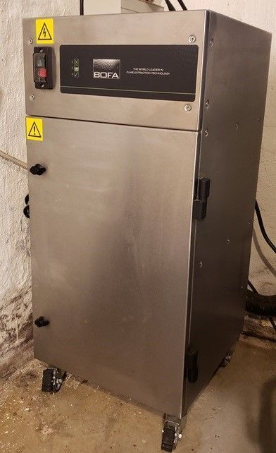 Tykma #MiniLase-XL, laser marker, 20 watt fiber laser, BOFA exhaust system, 2017 - Image 7