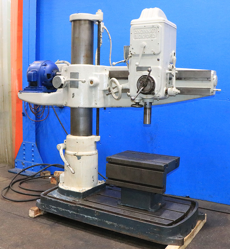 3' -9" Cincinnati Bickford #Super-Service, radial drill, 60-1200 RPM, power elevation - Image 3