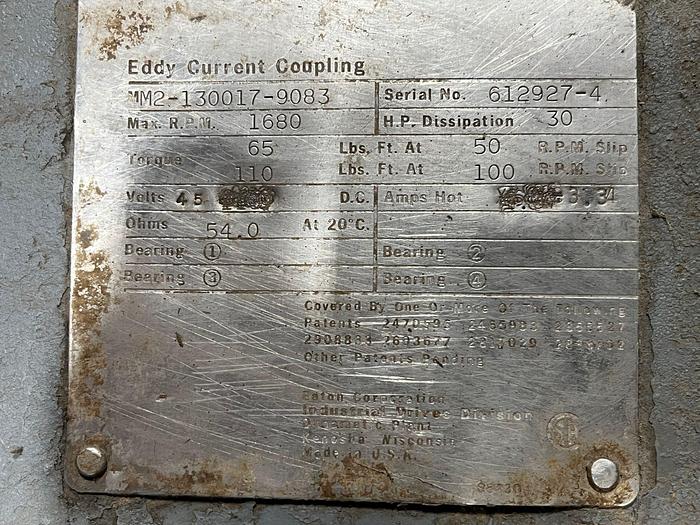 Eaton #MM2-130017-9083, Eddy Current coupling, spare unit, new - Image 3