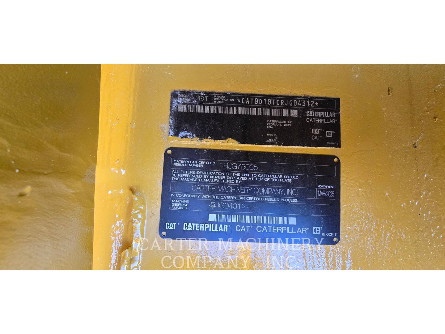 Caterpillar D10T, Crawler Dozer, 42344 hours, S/N: RJG04312, 2012 - Image 6