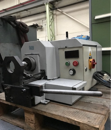 2" Evantech #DBF50, 1/8"-2" OD, manual vise, vari-speed w/digital display, tooling - Image 1