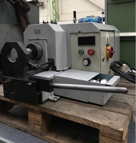 2" Evantech #DBF50, 1/8"-2" OD, manual vise, vari-speed w/digital display, tooling - Image 3