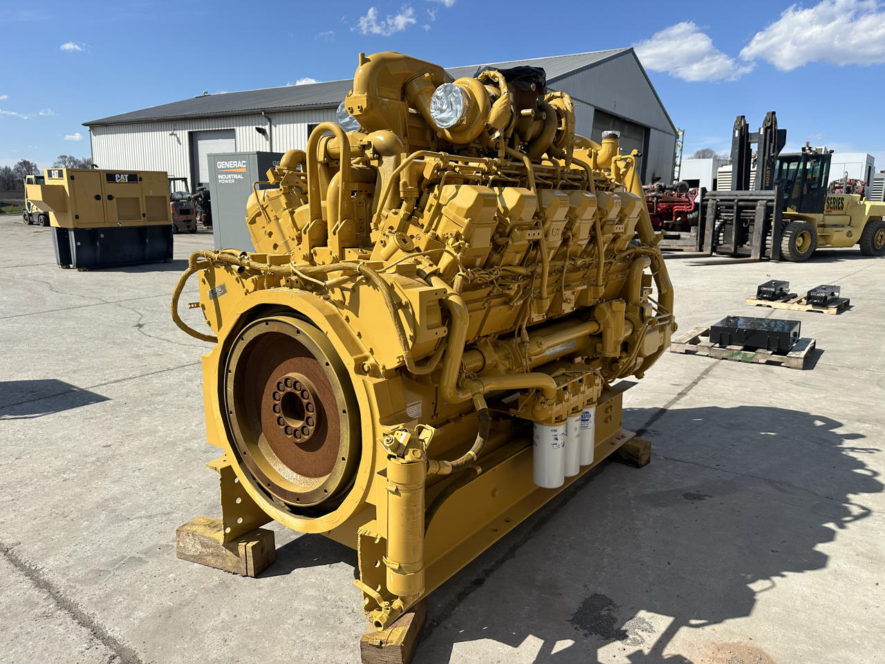 Caterpillar #3512B, industrial engine take out of generator set, 750 hours, 2000 - Image 5