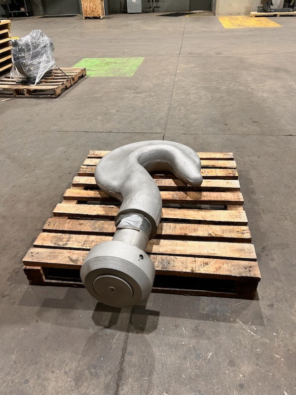 150 Ton, Crosby, forged crane hook, w/nut - Image 3