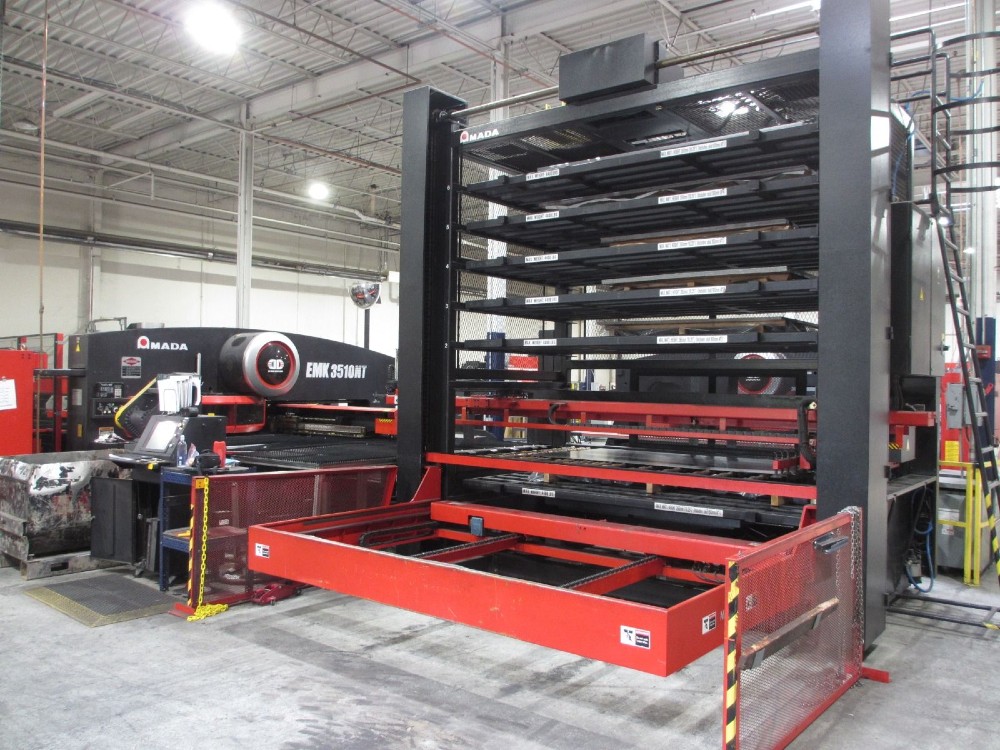 33 Ton, Amada #EMK-3510NT punching cell, 50" x 120" table, 58 station, 4 automatic index, 2007 - Image 3