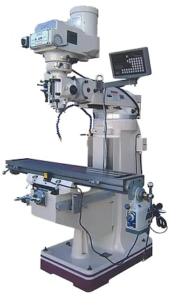 GMC #GMM-949VPKG, vertical mill, 9" x49" tbl., 3 HP, 35.5" X, 12" Y, 17" Z, 70-4300 RPM, R8, Sino digital - Image 1