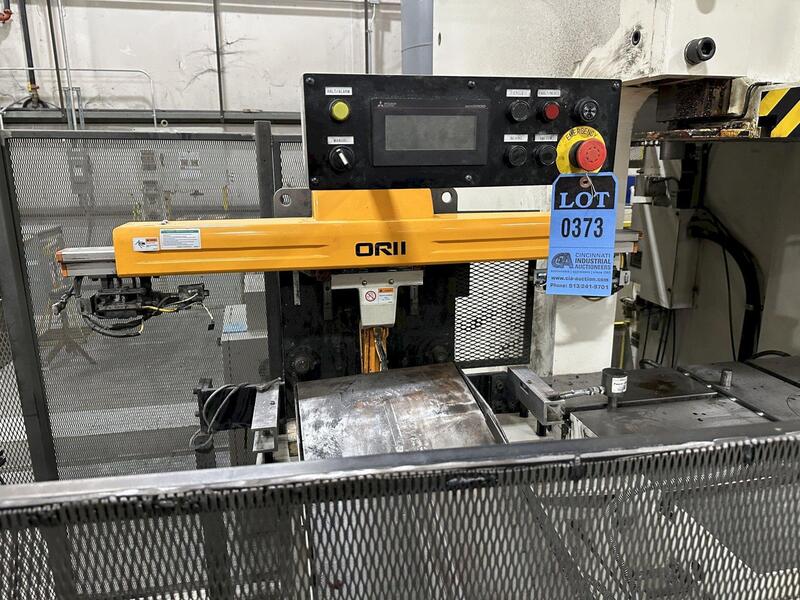 Amada Orii, RYN120SISX, 2-Axis press transfer robot, 47.24" feed length, 3.93" vertical stroke, Mitsubishi - Image 1