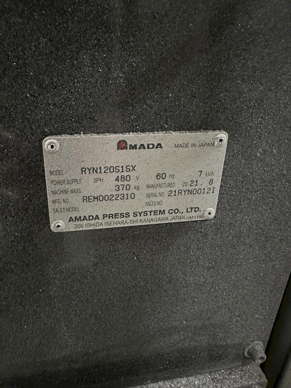 Amada Orii, RYN120SISX, 2-Axis press transfer robot, 47.24" feed length, 3.93" vertical stroke, Mitsubishi - Image 3