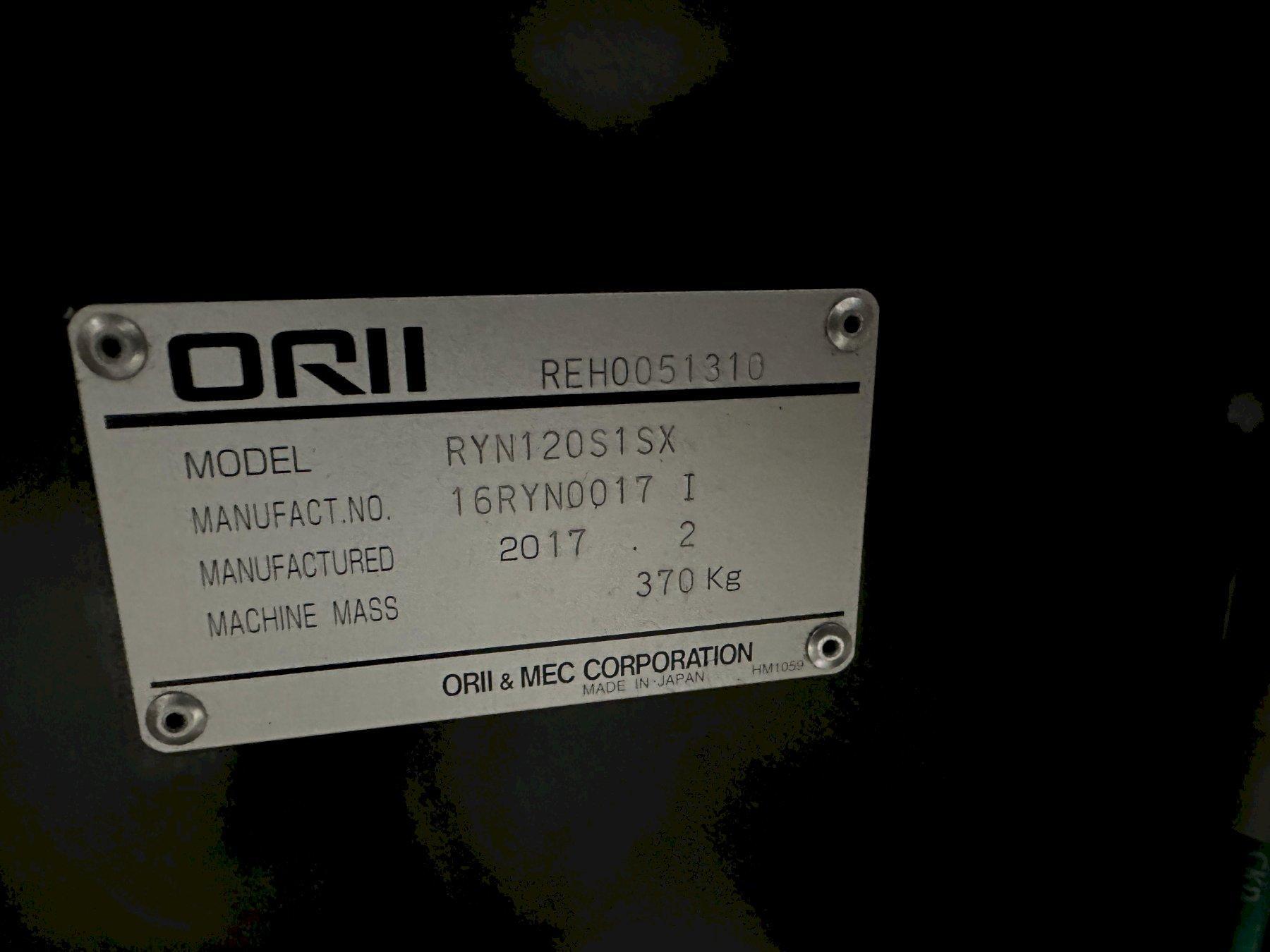 Orii, RYN120SISX, 2-Axis press transfer robot, 47.24" feed length, 3.93" vertical stroke, Mitsubishi PLC, 2017 - Image 8
