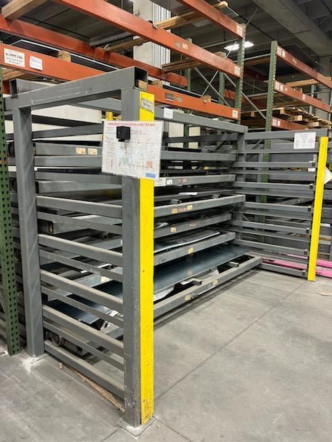 60" x 120" Sheet Storage Rack, 6-shelves, 5000 lb. capacity - Image 1