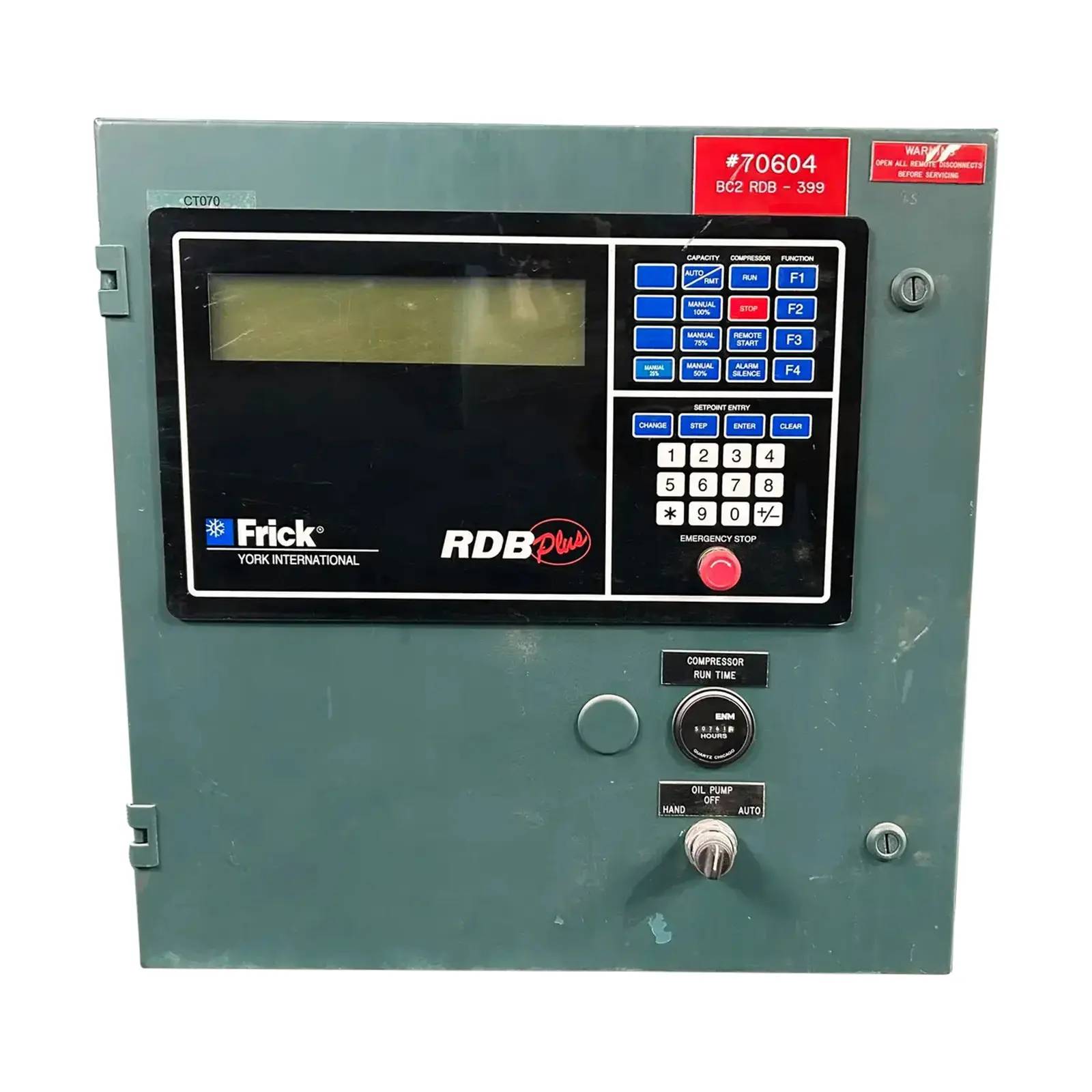 Frick #RDB-Plus, Screw Compressor Micro Control Panel, 120 V., 1 phase, 1998 - Image 1