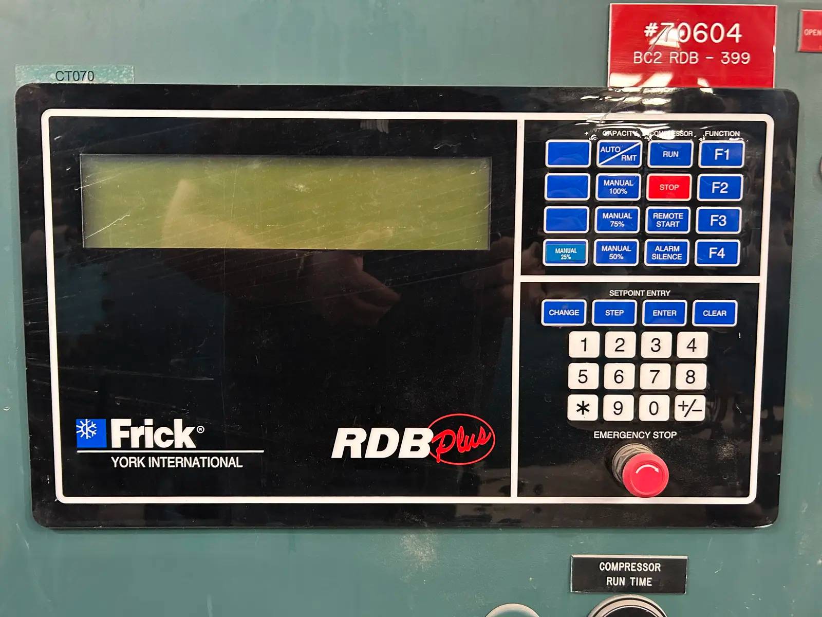 Frick #RDB-Plus, Screw Compressor Micro Control Panel, 120 V., 1 phase, 1998 - Image 6