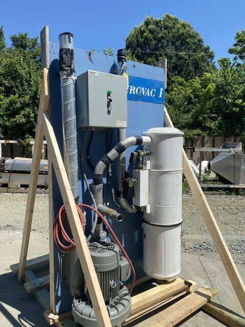 388 CFM, Eurovac #SYS-030-301, industrial central vacuum system, 10 HP, 18" diameter cyclone separator, 10" - Image 2