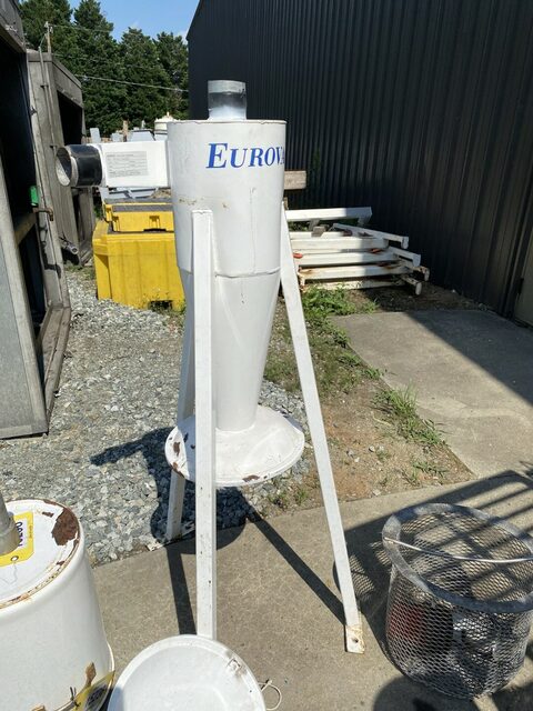 388 CFM, Eurovac #SYS-030-301, industrial central vacuum system, 10 HP, 18" diameter cyclone separator, 10" - Image 5