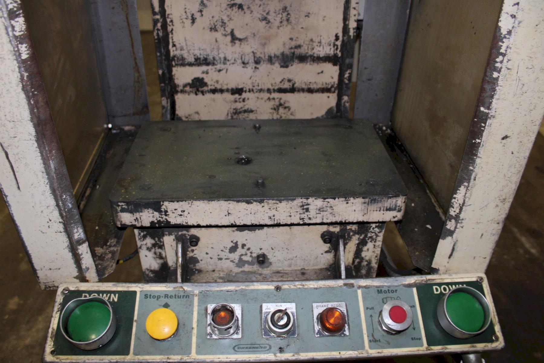 15 Ton, Greenerd #HPB-15, hydraulic press, 8" stroke, 13.5" daylight, 9" throat, 18" x11"bed, 33 gallon - Image 9