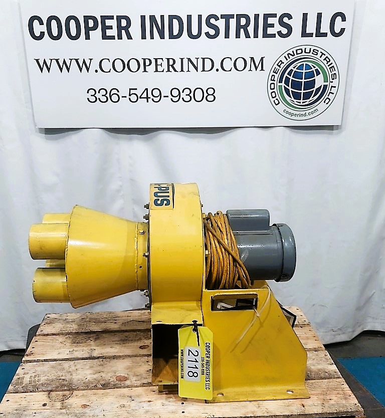 1700 cfm, Coppus Tuthill #150031200, Blower, 6 SP, 5.375" width x 7.5" H Outlet, (4) 4" Inlets Adapter to 8" - Image 1
