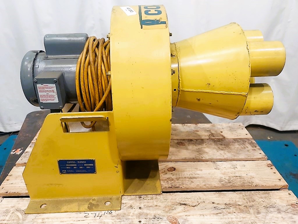 1700 cfm, Coppus Tuthill #150031200, Blower, 6 SP, 5.375" width x 7.5" H Outlet, (4) 4" Inlets Adapter to 8" - Image 5
