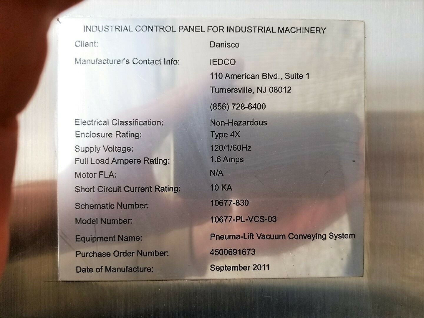 IEDCO, pneuma-lift col, Parts Only, 100-120/230-240 V. - Image 10