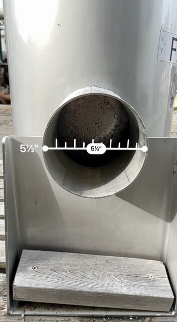 Schenck Process, Blower Inline Cartridge Filter, Stainless Steel, 5.5" diameter Inlet/Outlet, w/Transition - Image 7