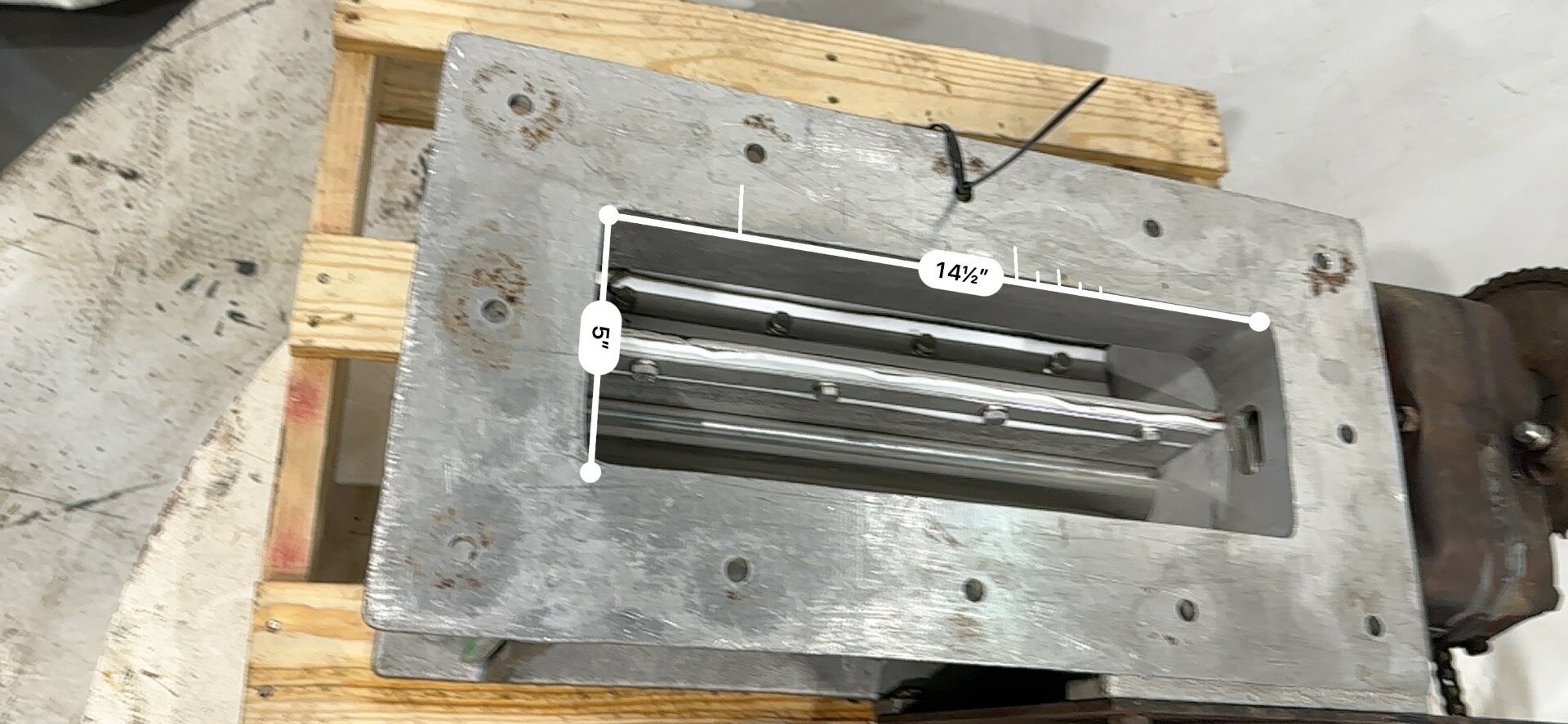 5" Wyssmont, Stainless Rotary Airlock Feeder, 14.5" x 5" Inlet/Outlet, 11" Inlet to Outlet, 1/3 HP - Image 8