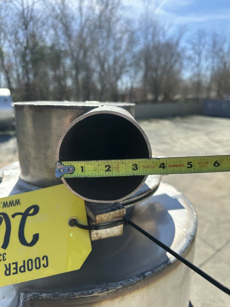 16" MAC, Stainless Cyclone, 12" straight side, 24" Cone height, 68" overall height, 3.5" O.D. Clean Air - Image 10