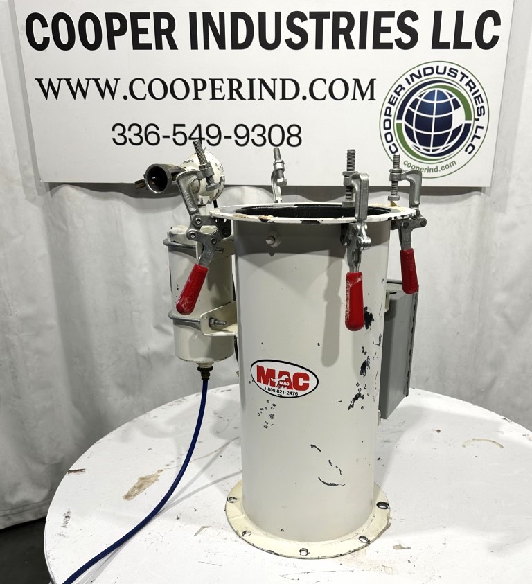 MAC, Small Pulse Jet Dust Collector, carbon steel, Parts Only, 10" diameter X 22" tall - Image 1