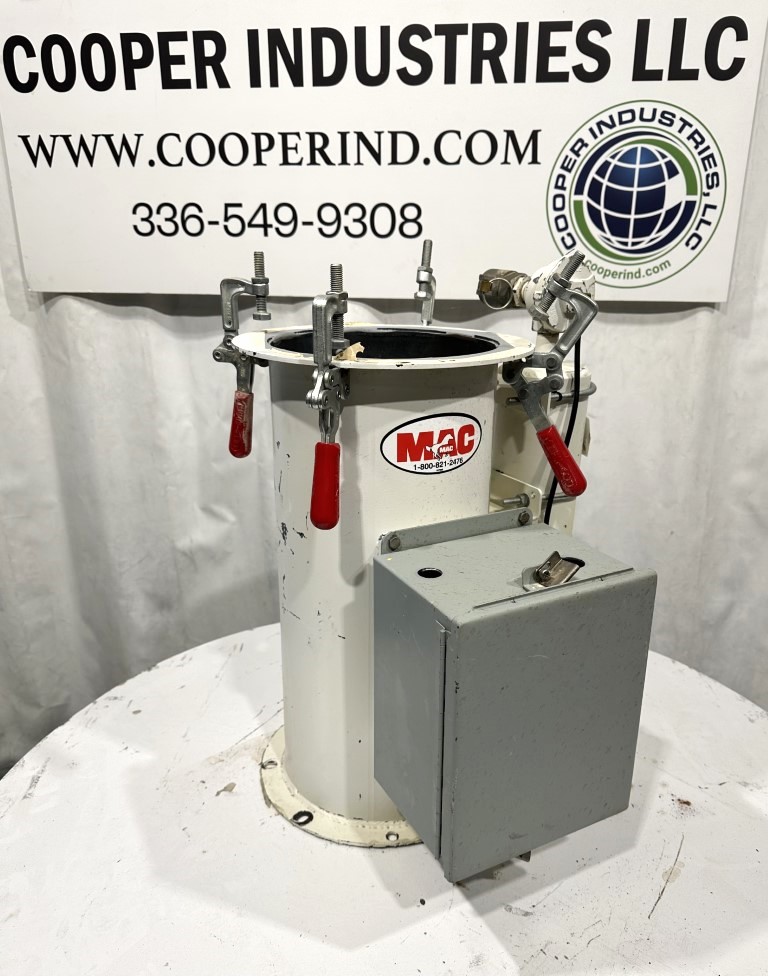 MAC, Small Pulse Jet Dust Collector, carbon steel, Parts Only, 10" diameter X 22" tall - Image 2
