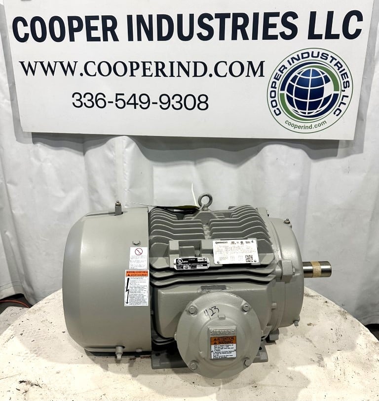 20 HP 1180 RPM Siemens, Electric Motor, VFD-Rated, Frame 286T, Type XP100, 3 Phase, 60 Hz, 54/27 Amps - Image 2