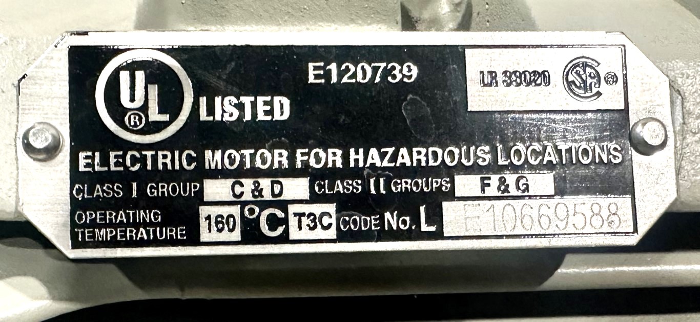 20 HP 1180 RPM Siemens, Electric Motor, VFD-Rated, Frame 286T, Type XP100, 3 Phase, 60 Hz, 54/27 Amps - Image 6