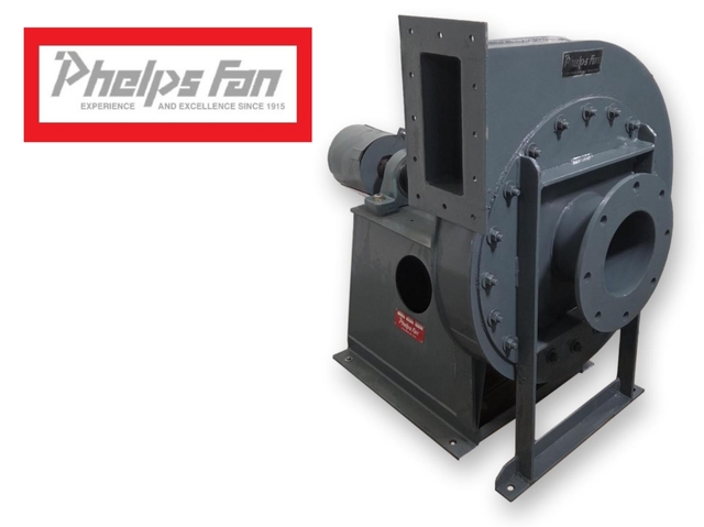 Phelps #PB-21X.42, Centrifugal Pressure Blower, 7.5" diameter Inlet, 4" x 9.375" Outlet, 10 HP, 1770 RPM - Image 1