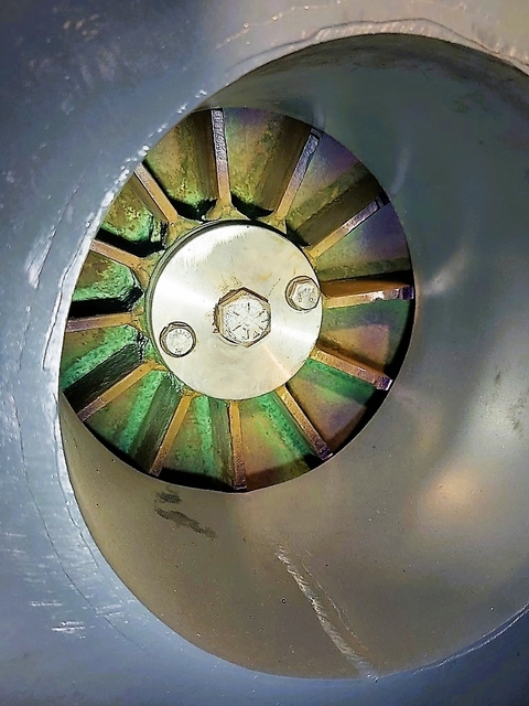 Phelps #PB-21X.42, Centrifugal Pressure Blower, 7.5" diameter Inlet, 4" x 9.375" Outlet, 10 HP, 1770 RPM - Image 6