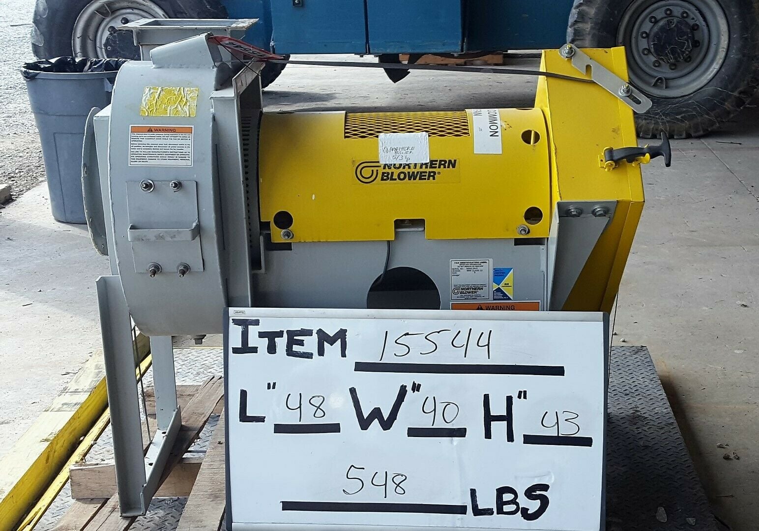 2000 cfm @ 8 S.P., Northern Blower, Blower, Size 9, Class 2, Type 6650, 5/3 HP, 230/460 V - Image 2