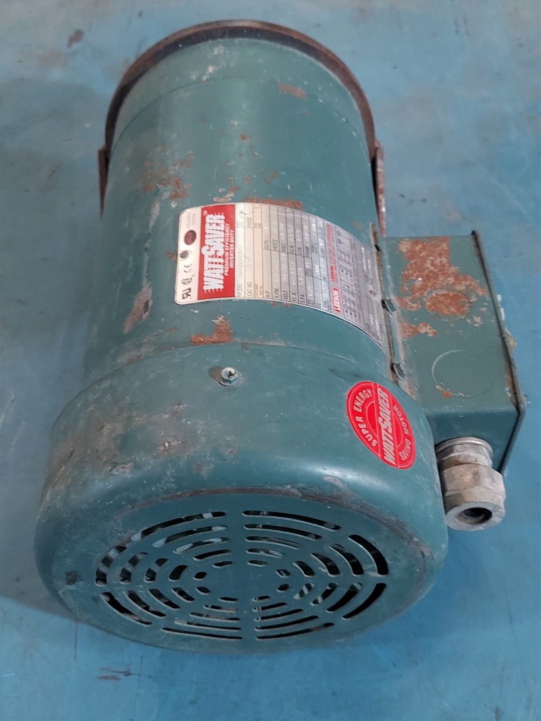 2 HP 1745/1435 RPM Leeson Wattsaver #C145T17FC38C, Inverter Duty AC Motor, 3 Phase, 60/50 Hz, 208-230/190 V - Image 3