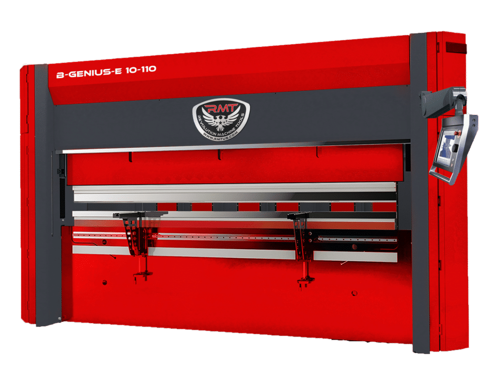 44 -120 Ton, RMT #B-GENIUS-E Series, electric cnc press brake, 4-9 axis CNC, 5'-10' bending lengths - Image 1