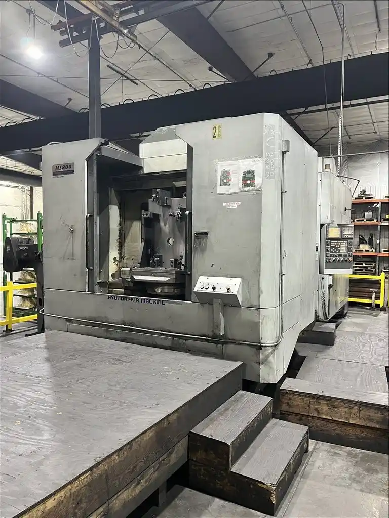 Hyundai Kia #HS-800, twin pallet CNC horizontal machining center, 41.3" X, 34.4" Y, 34.4" Z, 120 automatic - Image 1