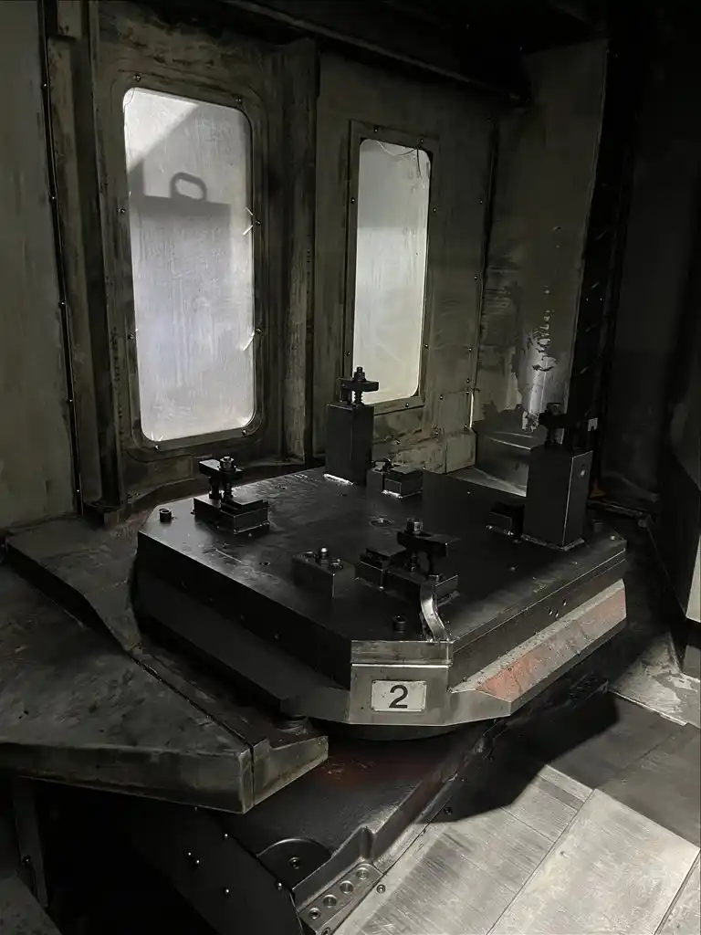 Hyundai Kia #HS-800, twin pallet CNC horizontal machining center, 41.3" X, 34.4" Y, 34.4" Z, 120 automatic - Image 4