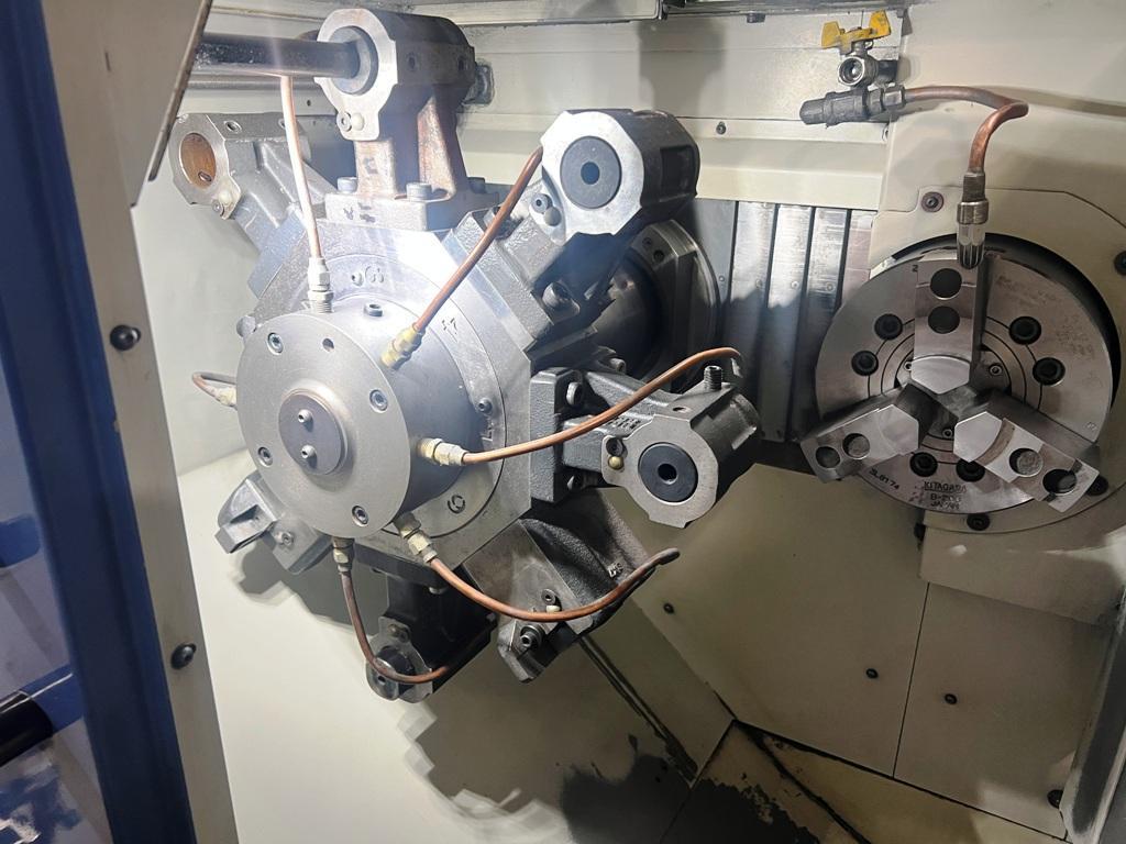 Muratec #MW-120, twin spindle CNC lathe, Fanuc Control, 11.6" swing, 13.39" cc, 3-jaw 8" chucks, 2018 - Image 6