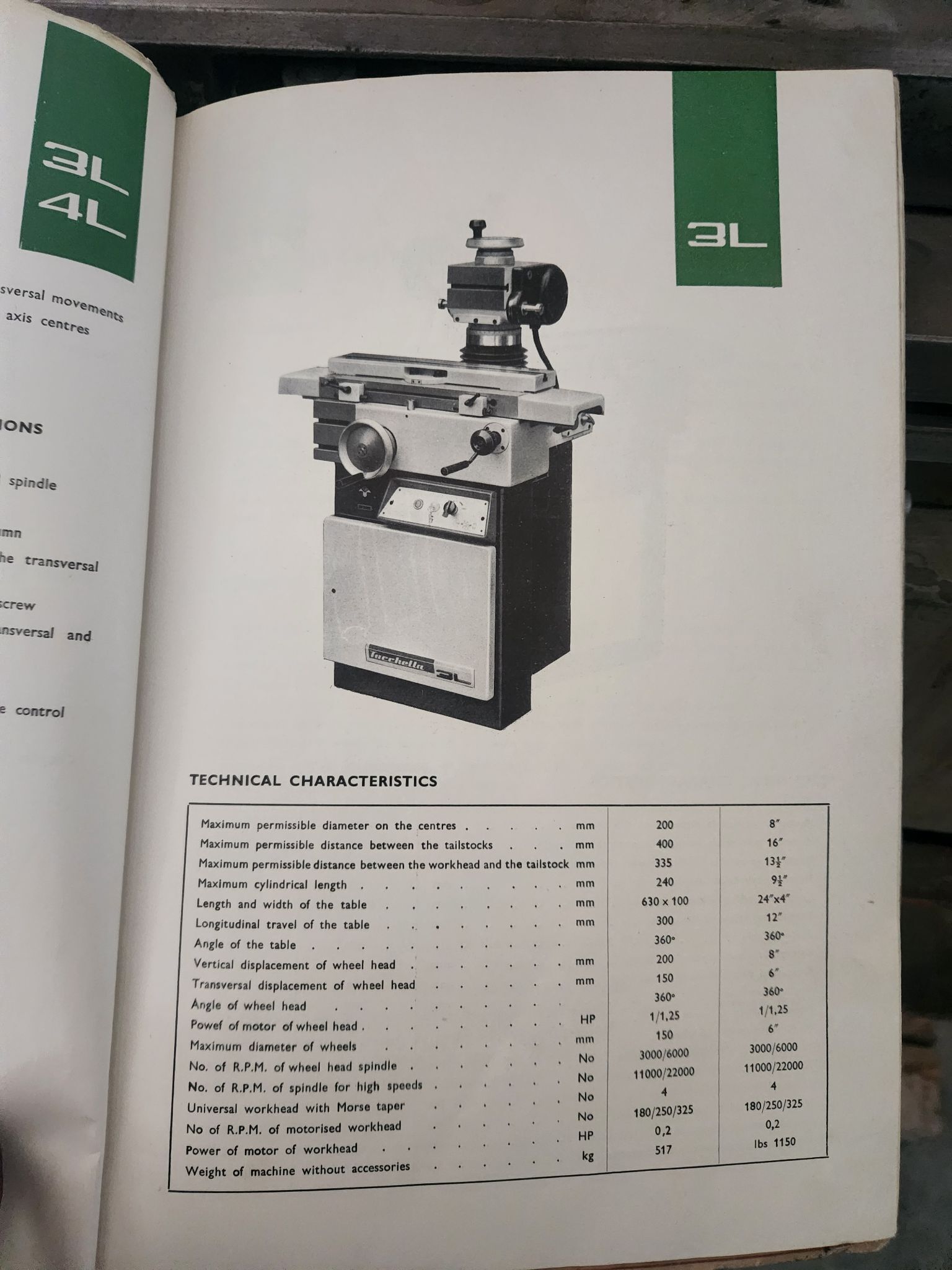 Tacchella #3L, tool & cutter grinder, 6