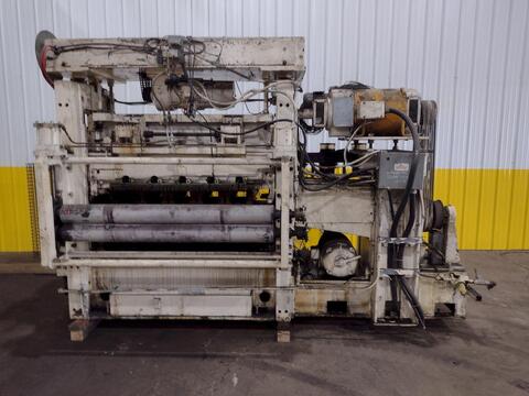 60" x .064" Maust #60x1-1/4, 6-high backed up precision leveler, 17 straightening rolls, manual crank adj. - Image 5