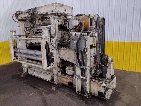 60" x .064" Maust #60x1-1/4, 6-high backed up precision leveler, 17 straightening rolls, manual crank adj. - Image 6